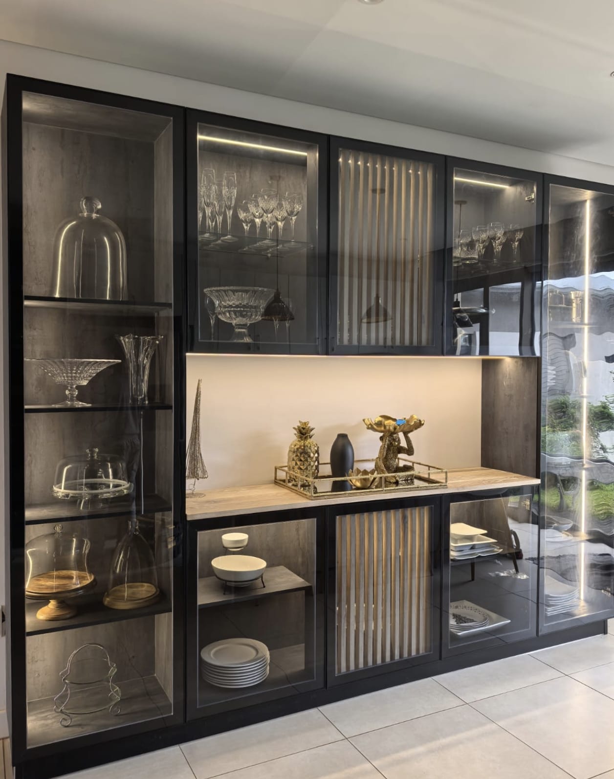 Elegant display, timeless sophistication—where modern design meets luxurious living.